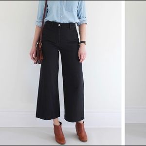 Everlane Wide Leg Crop Pant - Black
